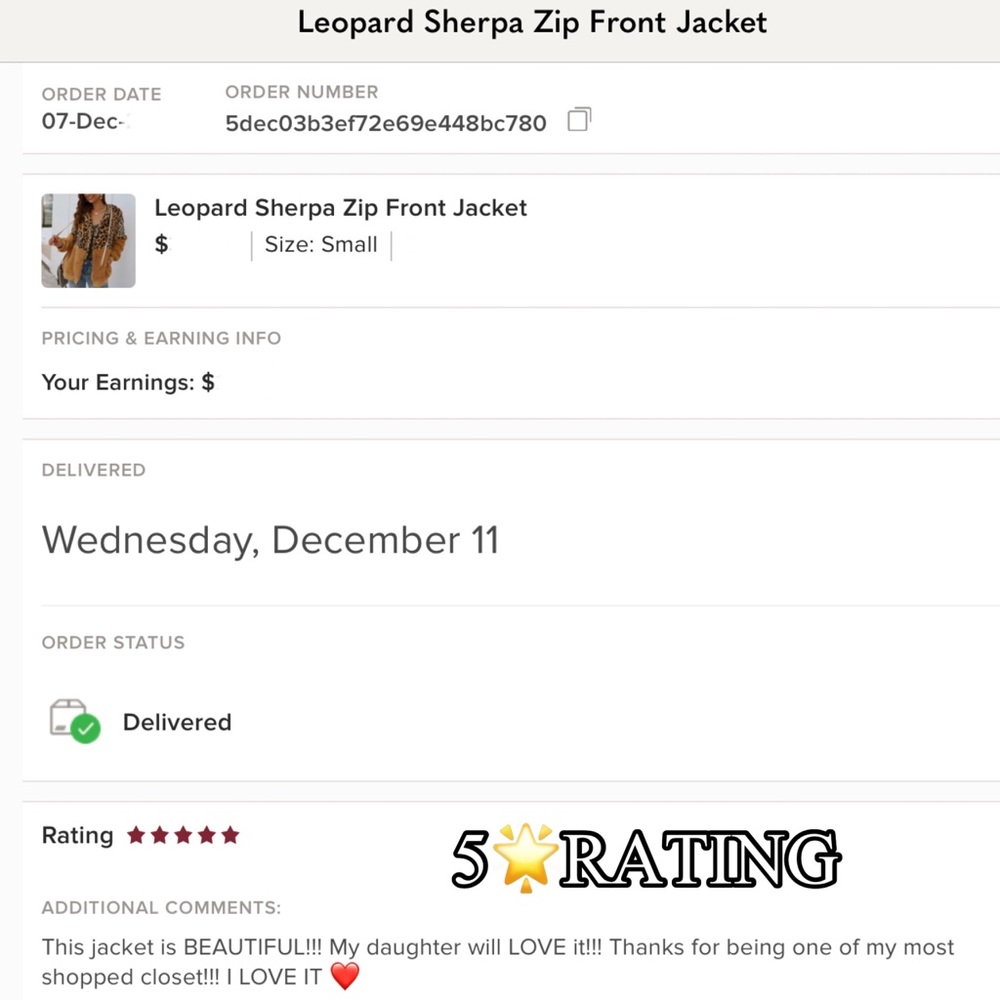 Leopard Sherpa Zip Front Jacket - Picture 5 of 11